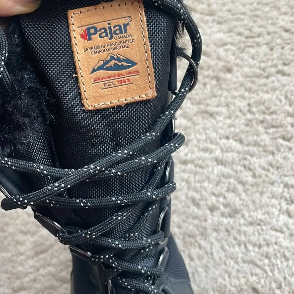 Pajar Canada Waterproof Snow Boots Black 8/ 8.5 Tex Membrane -30C